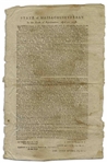 1778 Revolutionary War Broadside, a Call to Arms to Build the Great Chain on the Hudson River, From West Point to Constitution Island -- Broadside Also Requests Forces for Battle of Rhode Island